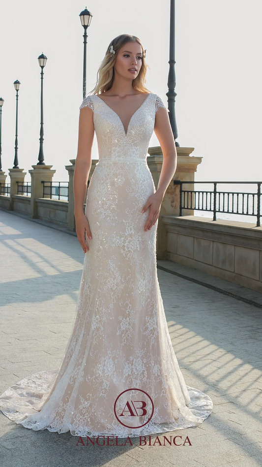 Angela Bianca 1019 Wedding Dress Canberra, Wagga, Riverina