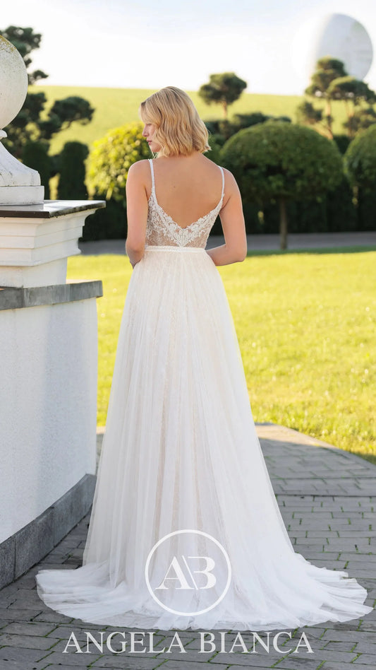 Angela Bianca 1116 A-Line wedding Dress 6