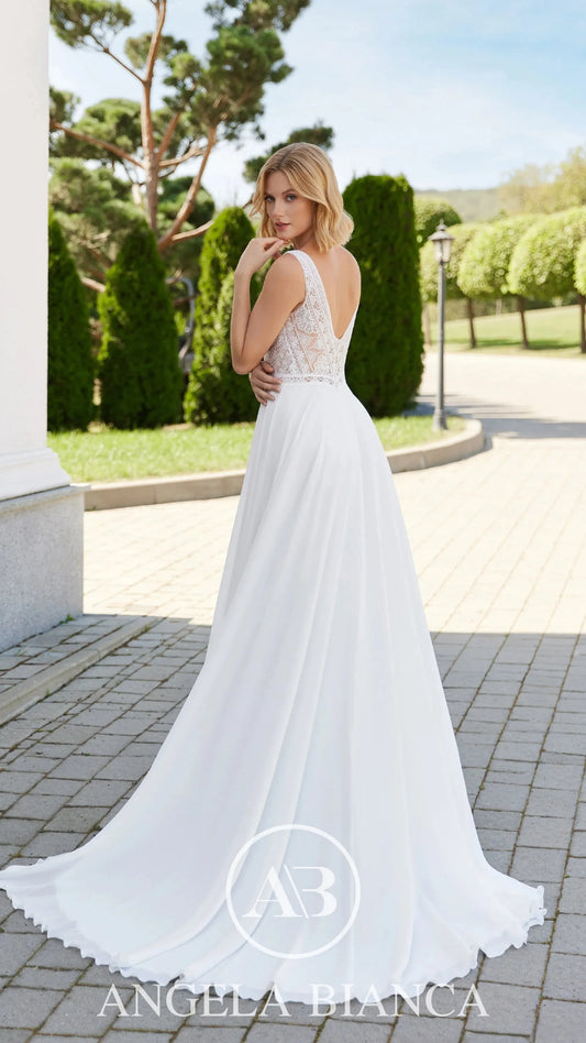 Angela Bianca 1126 Tania Olsen Detachable Sleeved Wedding Dress & Gown Wagg, Canberra