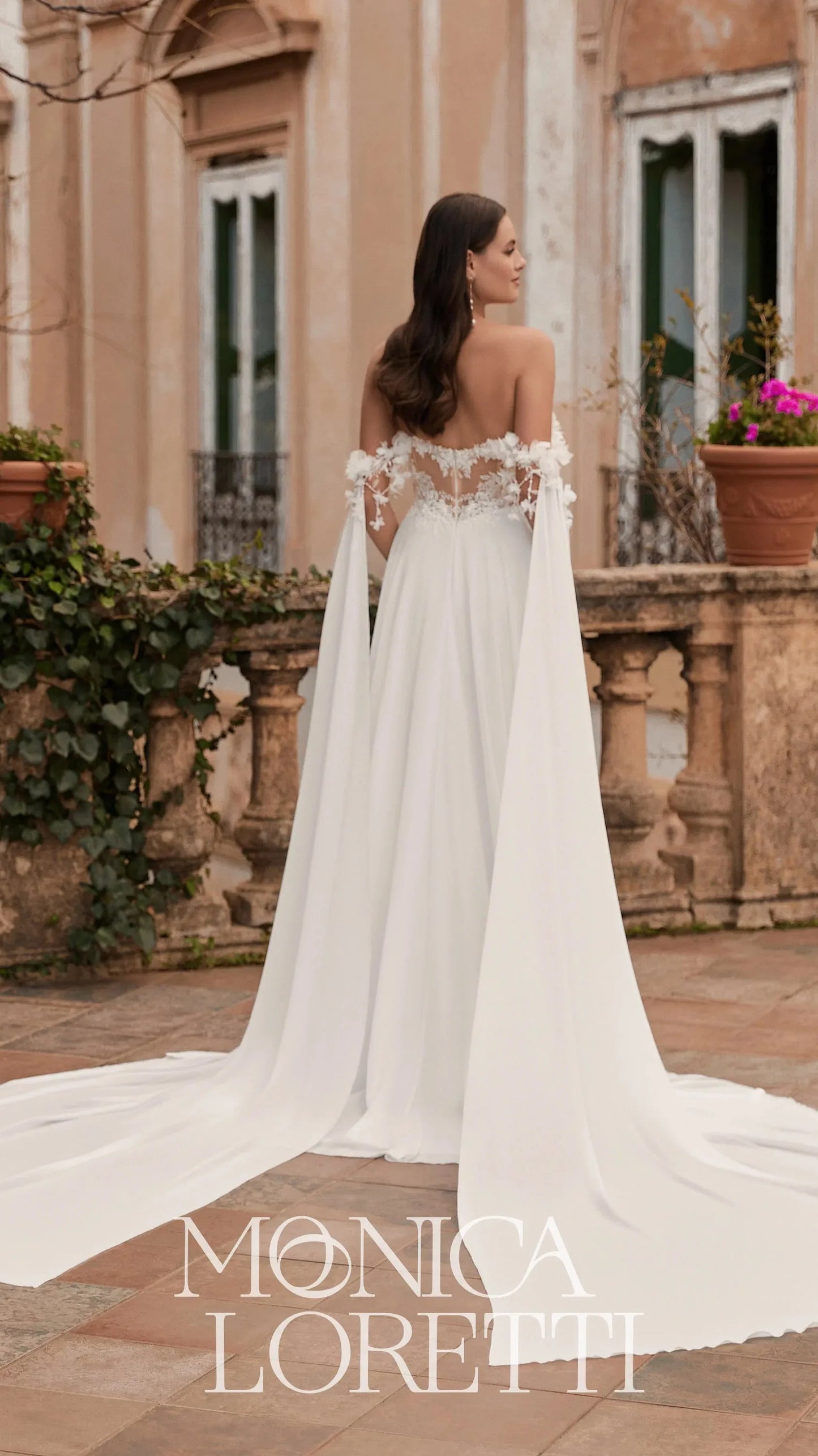 Monica Loretti 8319 Tania Olsen Strapless Split Skirt Wedding Dress & Gown 5