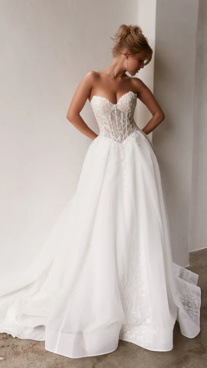 Lux MB2408 Tania Olsen Strapless Wedding Dress & Gown