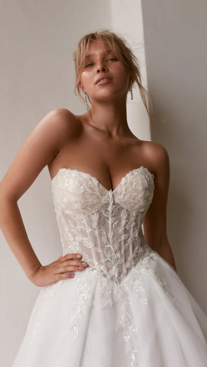 Lux MB2408 Tania Olsen Strapless Wedding Dress & Gown 4