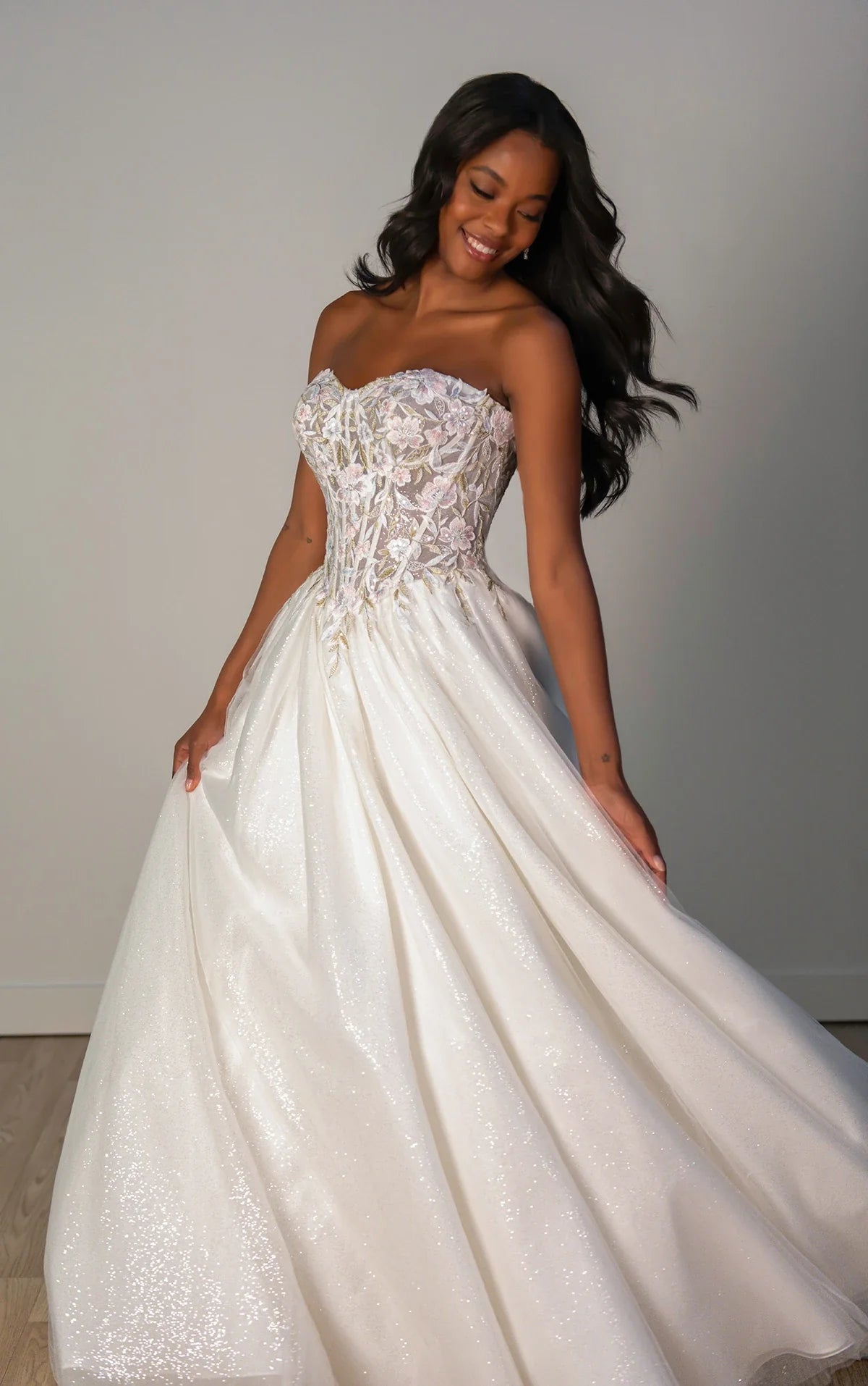 Designer Glitter Tulle Wedding Dresses & Gowns | Heartland Brides