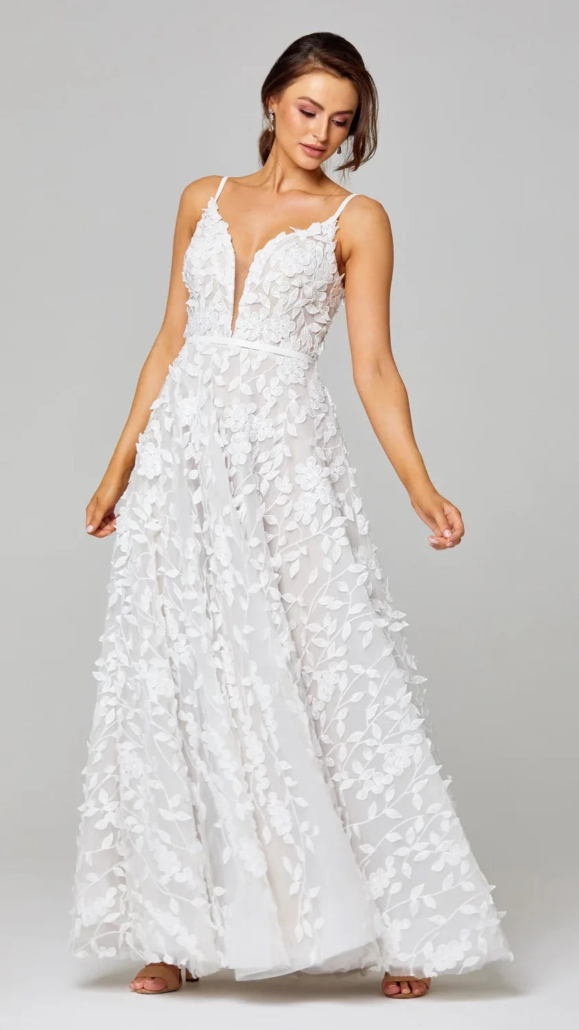 Designer Plunge Wedding Dresses & Gowns | Heartland Brides