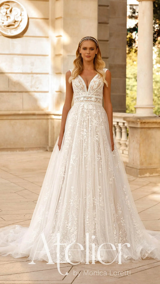 monica wedding dress designer Monica's full wedding dress! It's gorgeous : r/howyoudoin