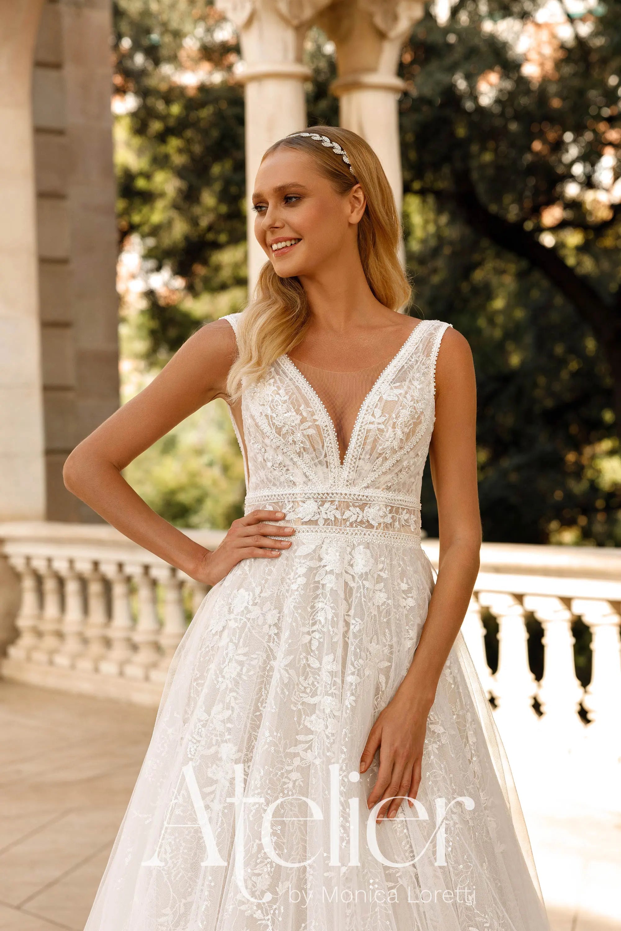 monica designer wedding dress Monica Loretti Atelier 2025 Bridal Dresses